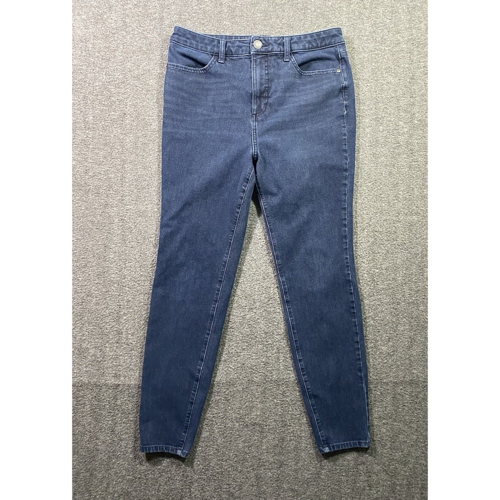 LC Lauren Conrad Blue Super High Rise Super Skinny Jeans Womens 10 Medium Wash